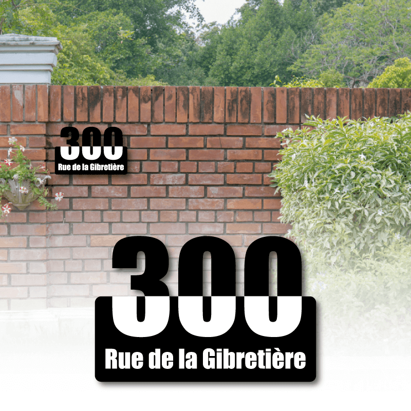 Numéro de maison découpe chiffre Numéro de maison découpe chiffre