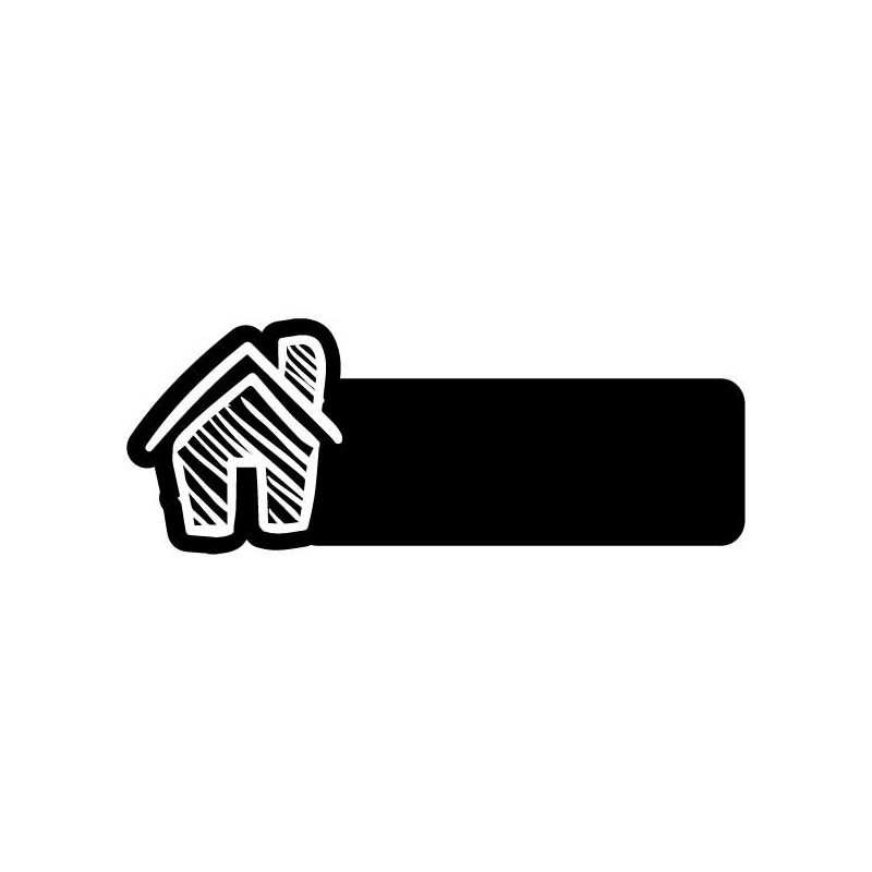 Plaque De Maison Famille Personnalisée Pour Boite Aux Lettres - Plaque  Family PVC À Personnaliser - 12x8cm - 24 Motifs Disponibles (Blanc écrit  Noir) : : Bricolage