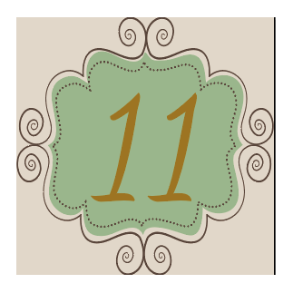 CHAVANEAU - 1 numéro de rue 10x10cm alu