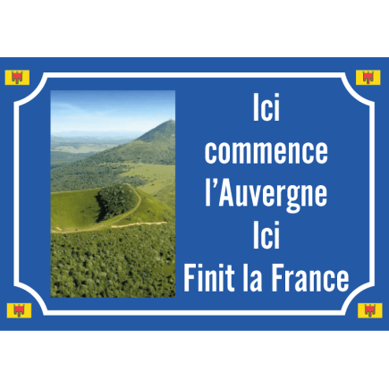 Plaque Auvergne Humour