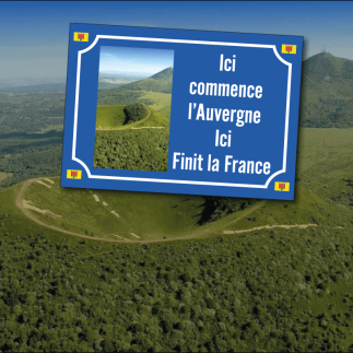 Plaque Auvergne Humour