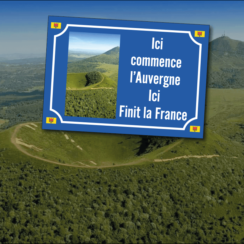 Plaque Auvergne Humour