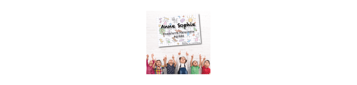 Plaque cadeau pour assistante maternelle à personnaliser